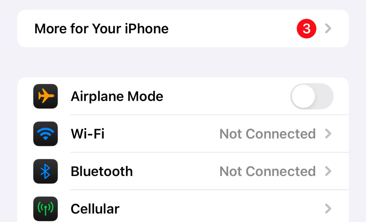 Open your iPhone Settings
